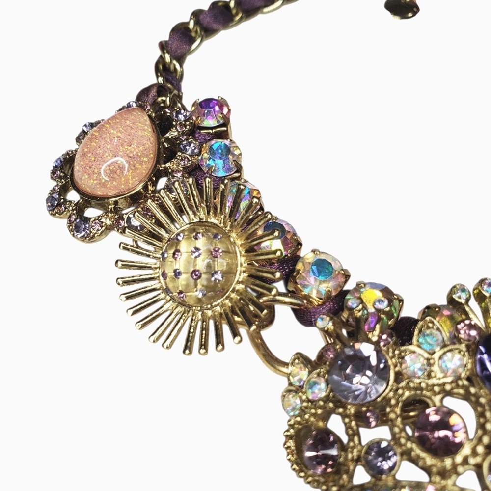 Betsey Johnson Vintage NWT Queen Royal Crown Statement Necklace - Picture 3 of 7